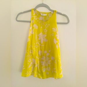 A.L.C. yellow floral tank blouse top